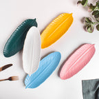 Blue Muffin Leaf Platter