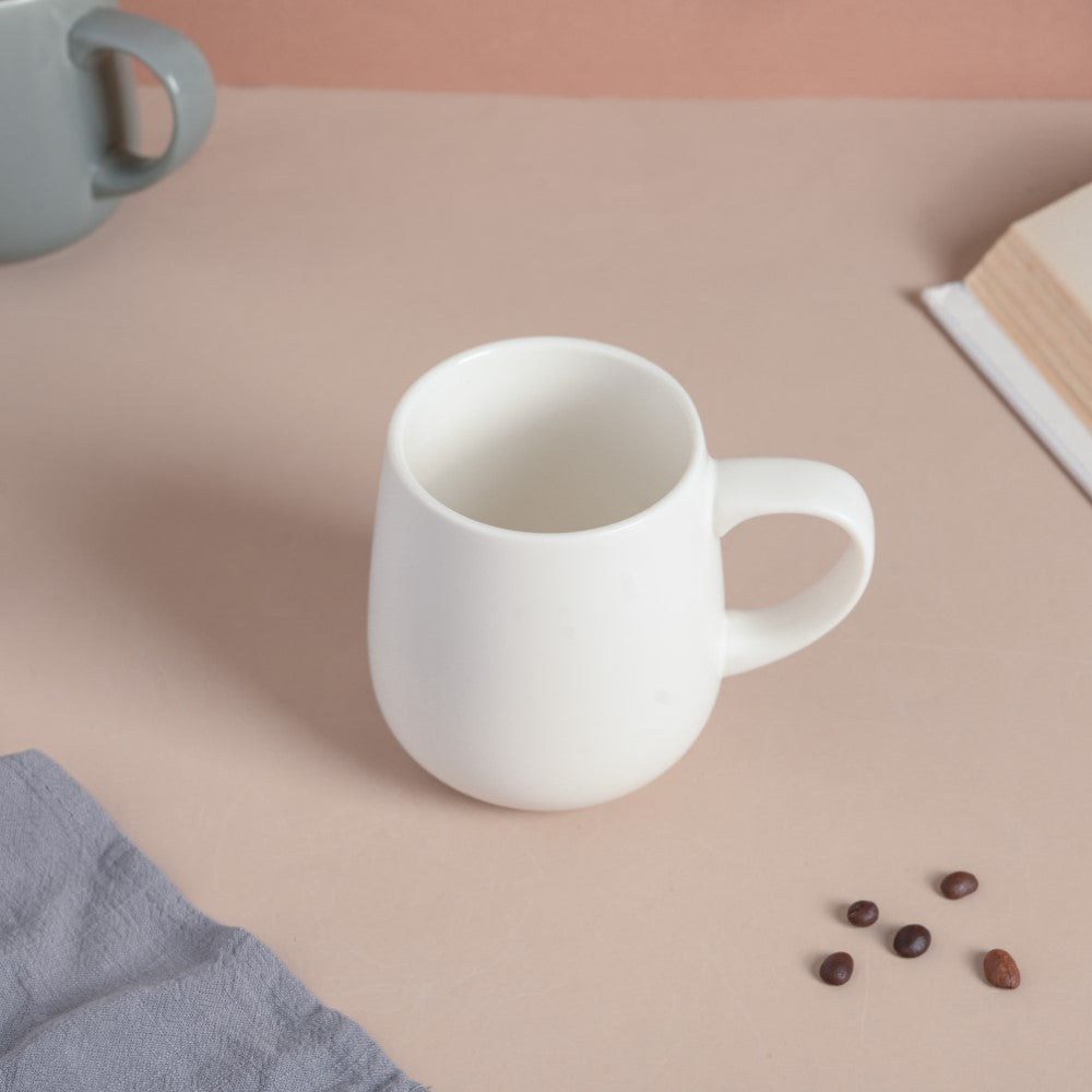 Daisy White Ceramic Cup 250 ml