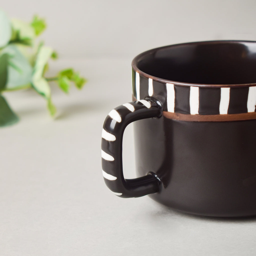 Monochrome Black And White Cup 200 ml