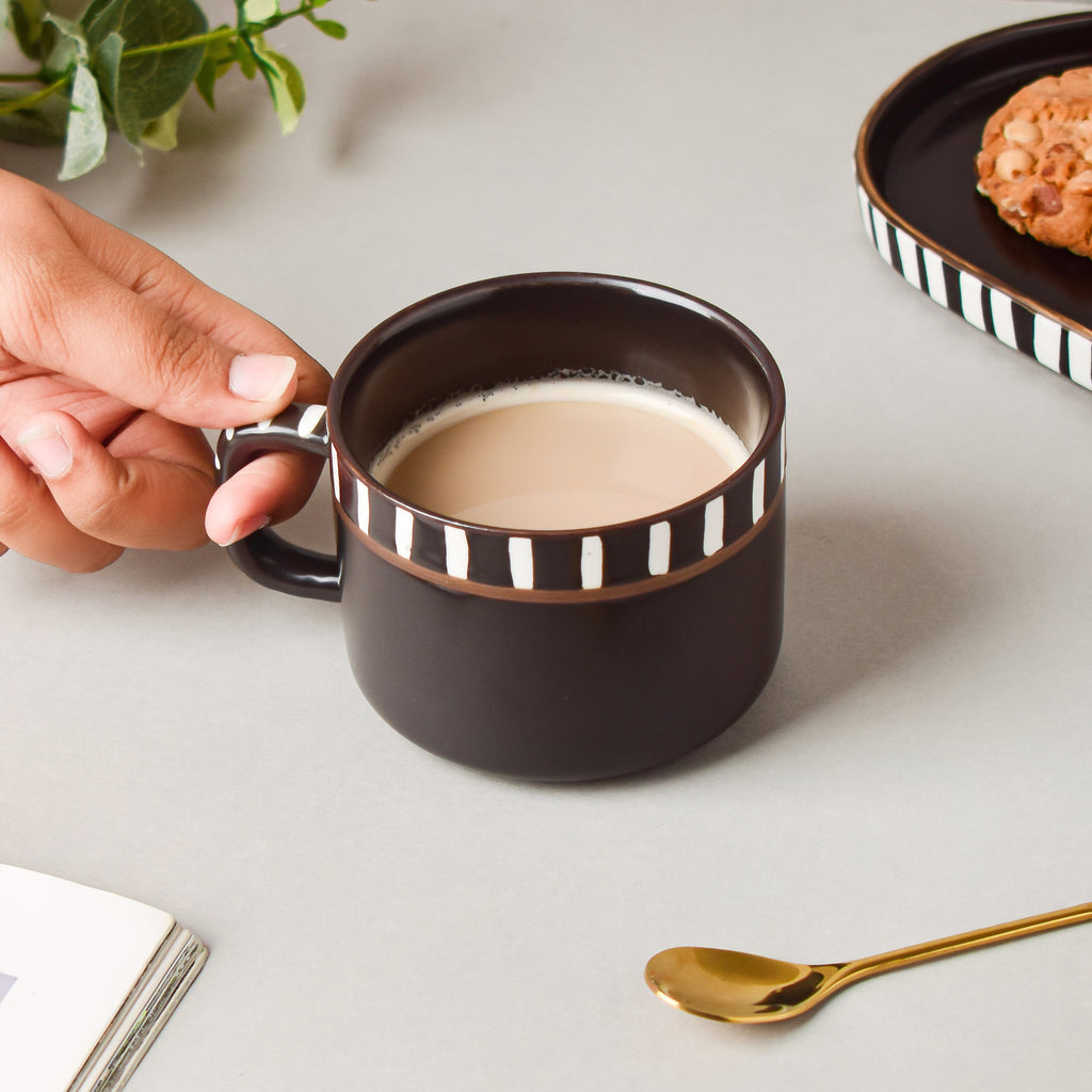 Monochrome Black And White Cup 200 ml