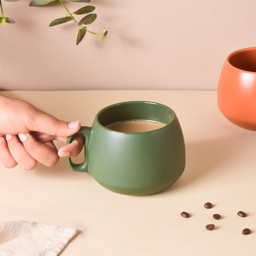 Bottle Green Round Cup 350 ml