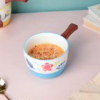 Bloom Blue Ceramic Pot With Handle