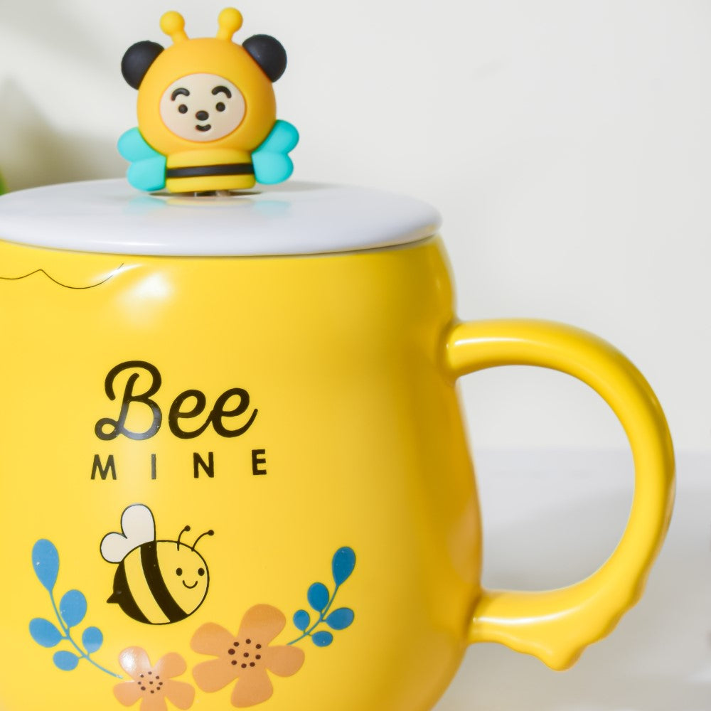 Bee Mine Coffee Mug Yellow 350 ml