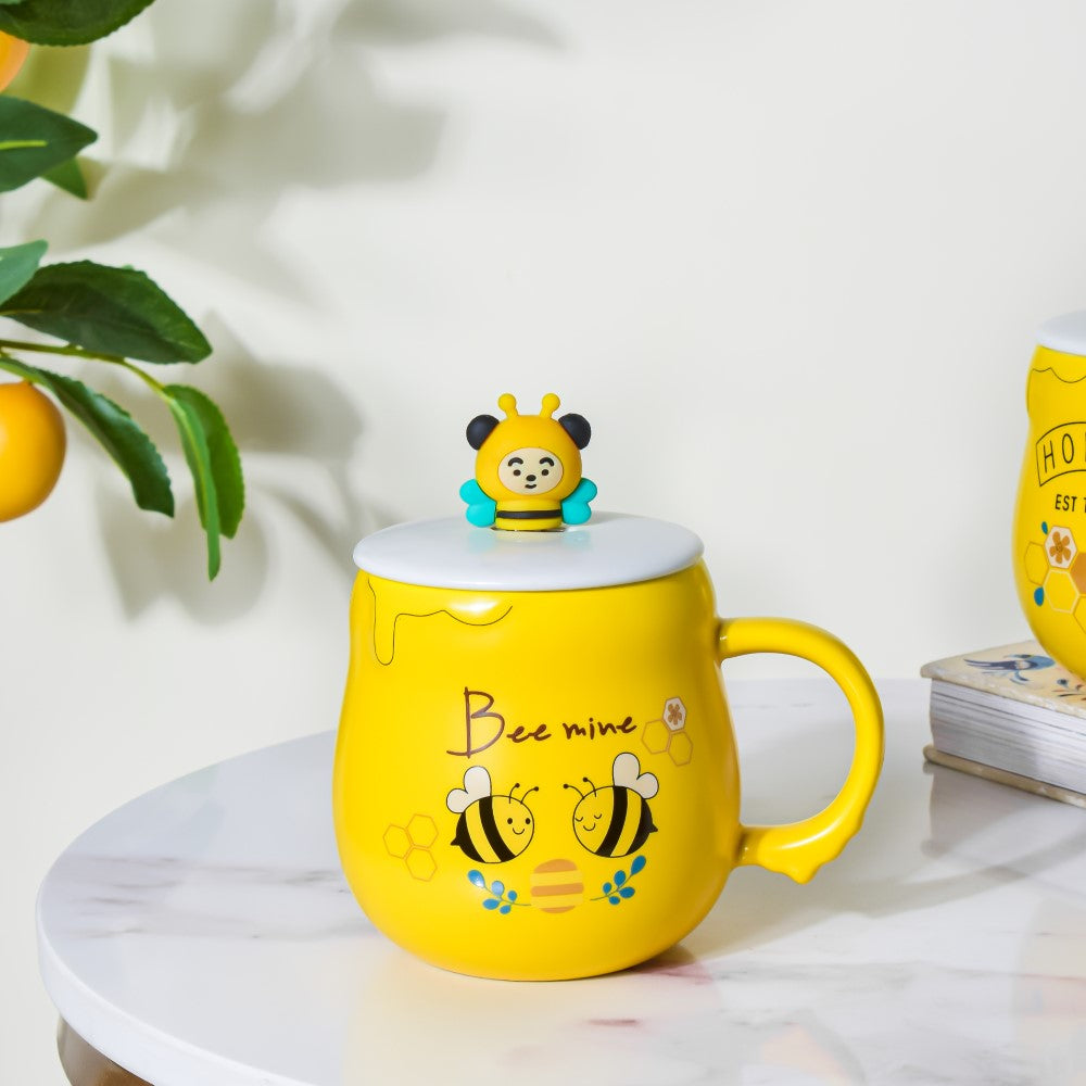 Buzzy Bee Mine Coffee Mug Yellow 350 ml