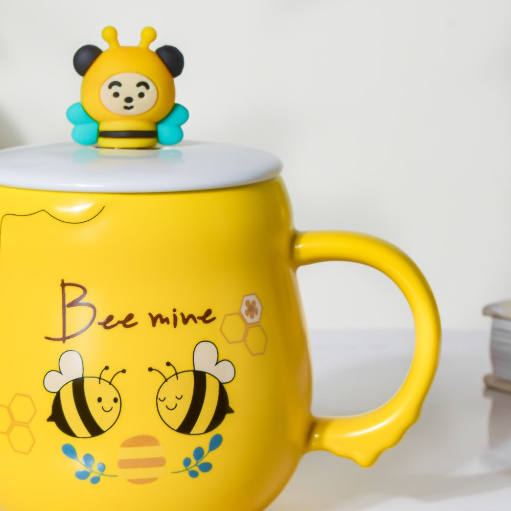 Buzzy Bee Mine Coffee Mug Yellow 350 ml