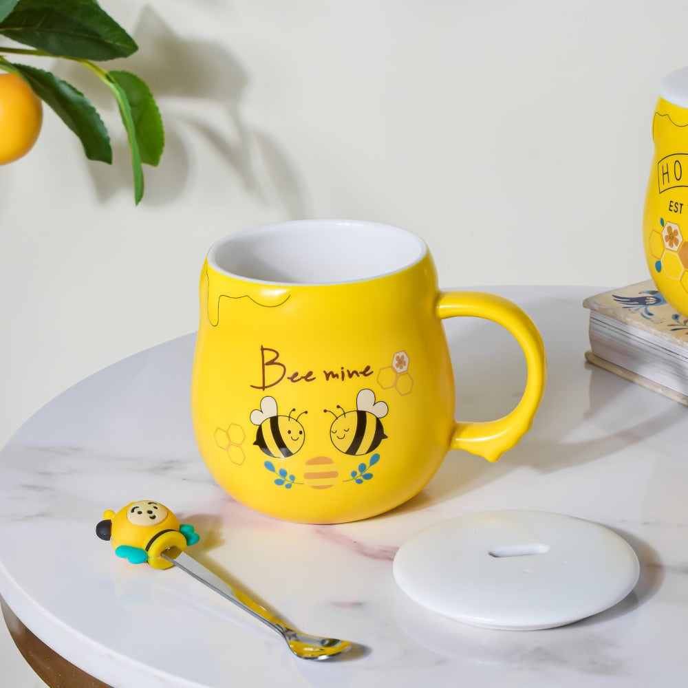 Buzzy Bee Mine Coffee Mug Yellow 350 ml