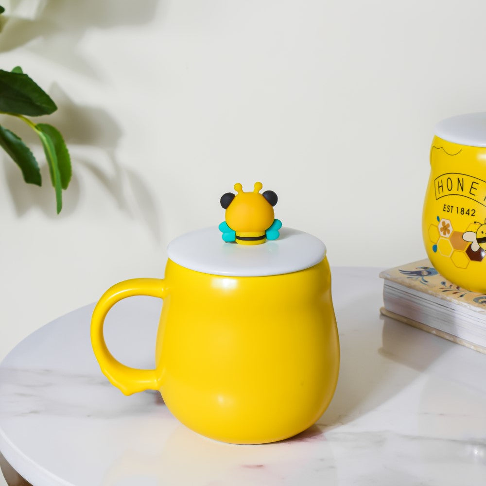 Buzzy Bee Mine Coffee Mug Yellow 350 ml