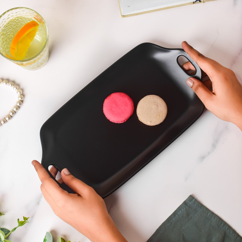 Oven Baking Tray Black 11.5 Inch