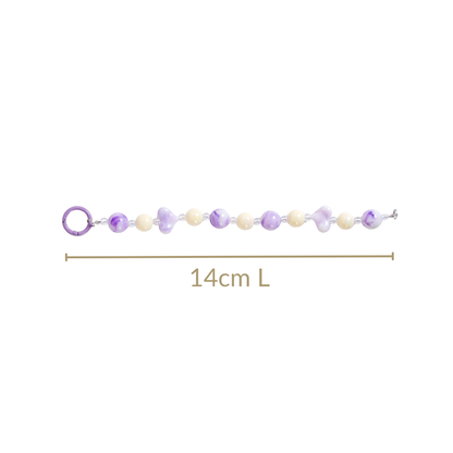 Lilac Love Charm Keychain