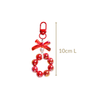 Crimson Glimmer Cute Keychain