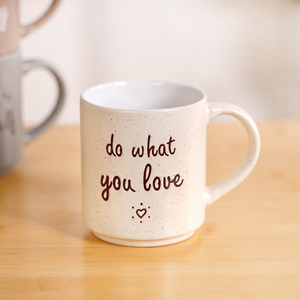 Daily Motivation Quotes Stackable Mugs Set Of 4 280ml