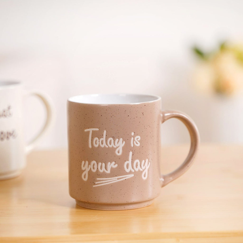 Daily Motivation Quotes Stackable Mugs Set Of 4 280ml