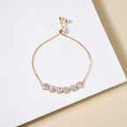 Dainty Bows Gold Chain Bracelet