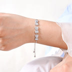 Dainty Bows Silver Chain Bracelet