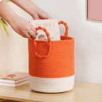 Dainty Dual Colour Storage Basket 26cm