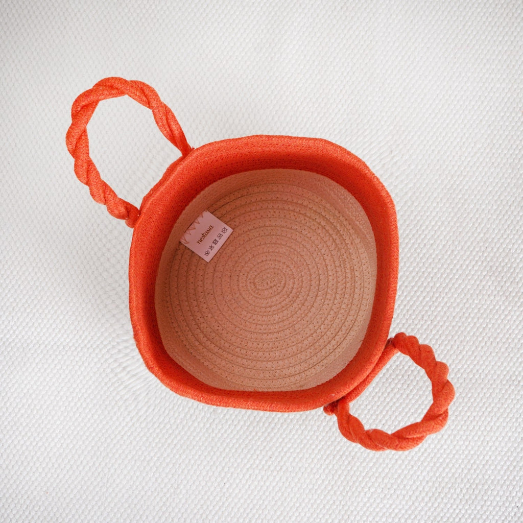 Dainty Dual Colour Storage Basket 26cm