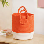 Dainty Dual Colour Storage Basket 26cm