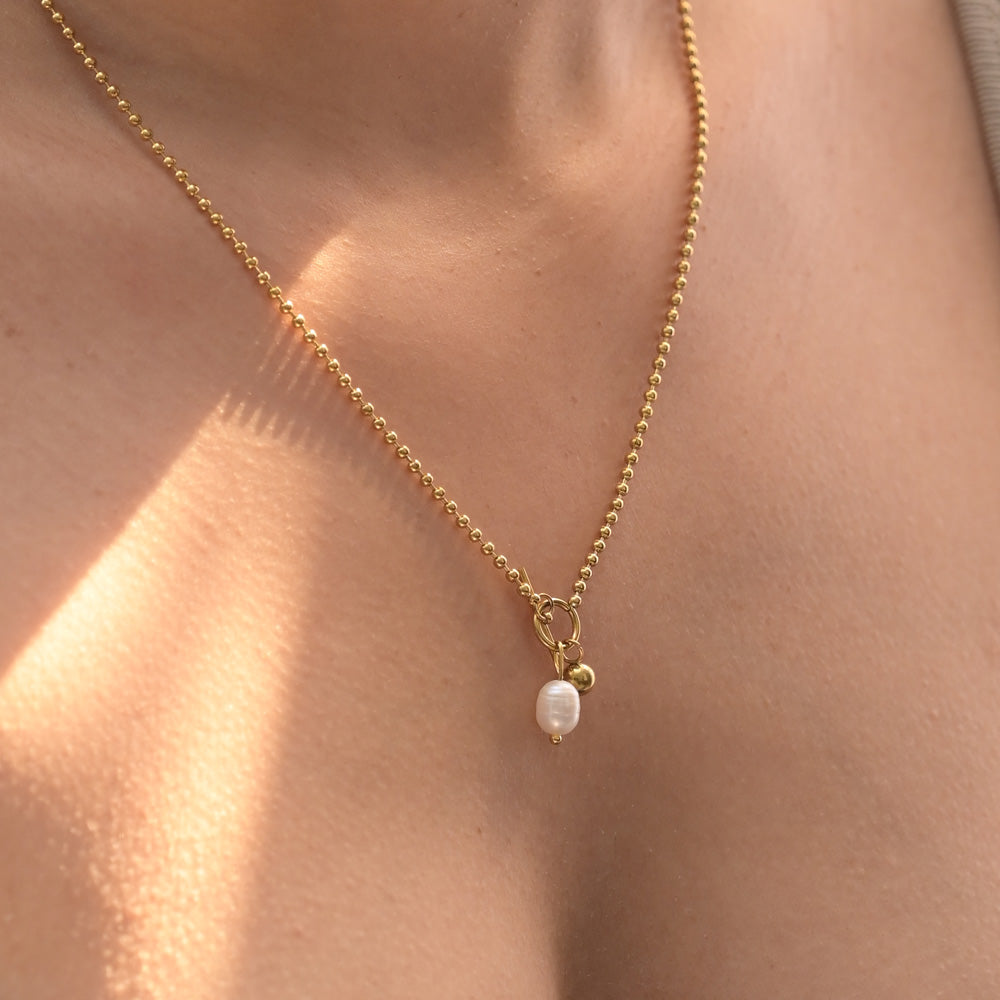 Dainty Beaded Pearl Chain