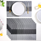 Dark Grey And Black Mat Set Of 6
