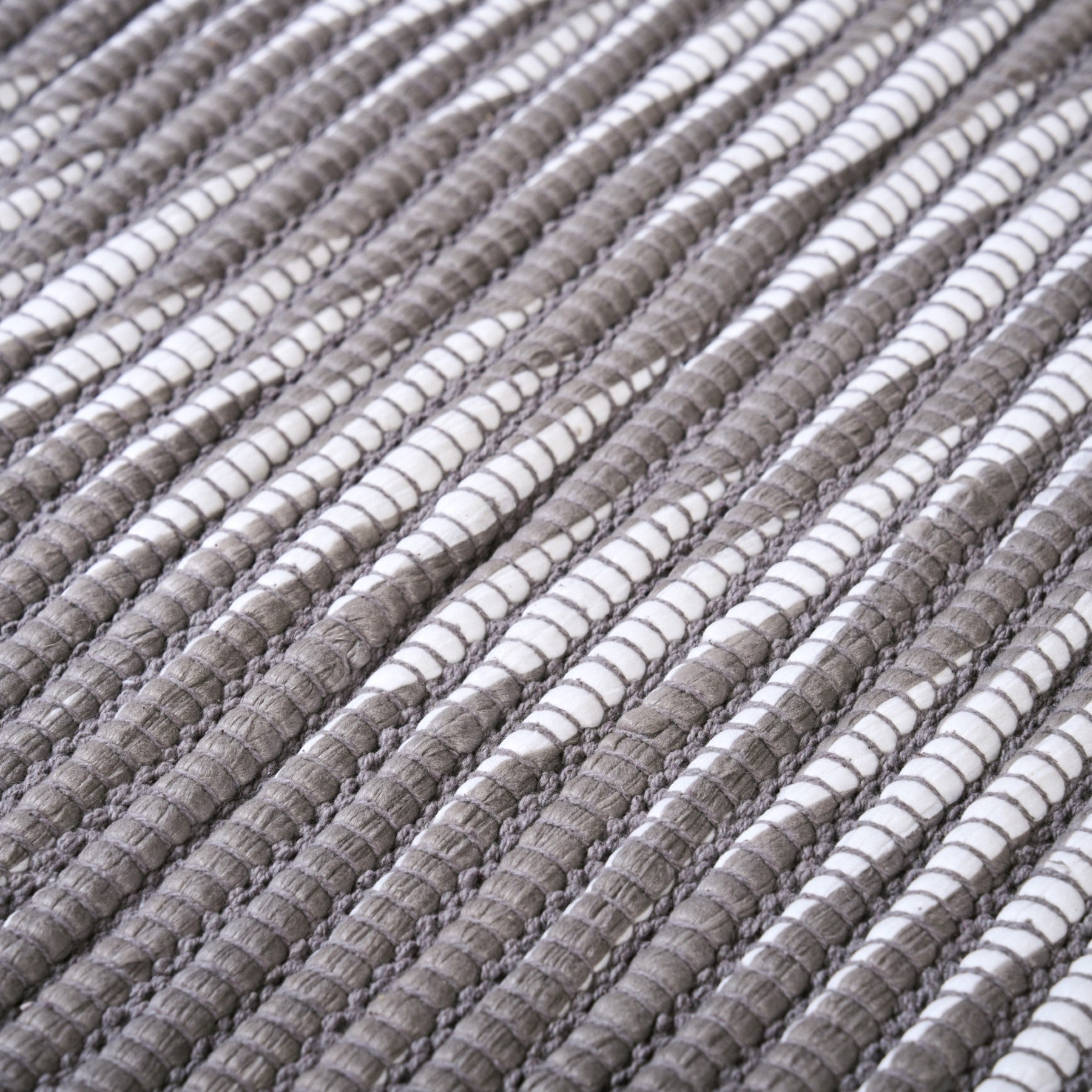 Dark Grey Cotton Weave Floor Mat 85x62cm