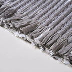 Dark Grey Cotton Weave Floor Mat 85x62cm