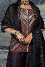 Dark Violet Sharara Set | BARODA