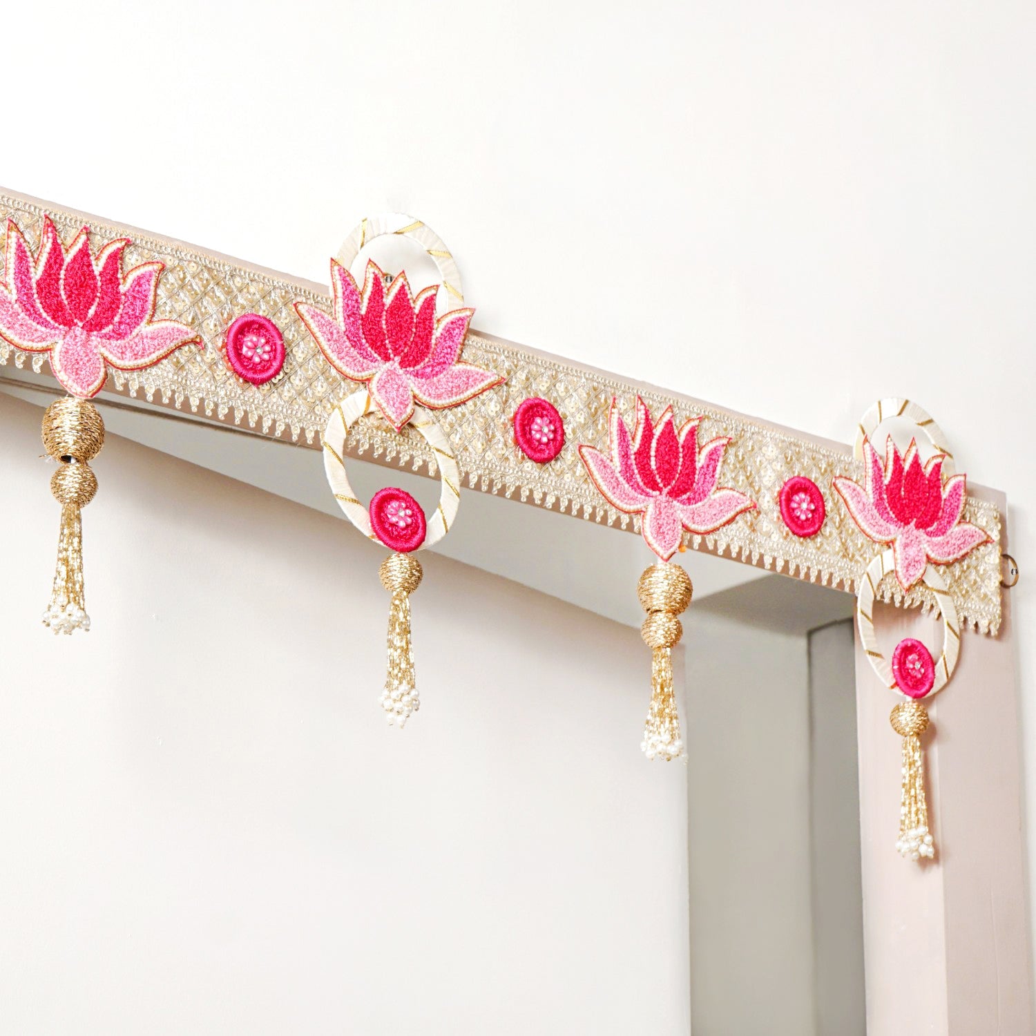 Decorative Lotus Wall Hanging Toran For Diwali