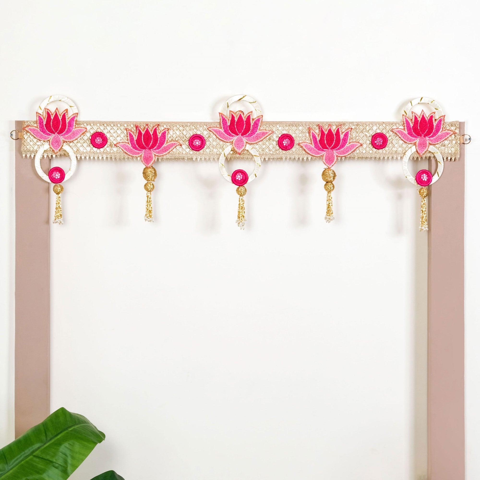 Decorative Lotus Wall Hanging Toran For Diwali