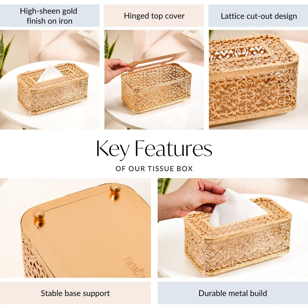 Royalcore Decorative Tissue Paper Holder For Dining Table