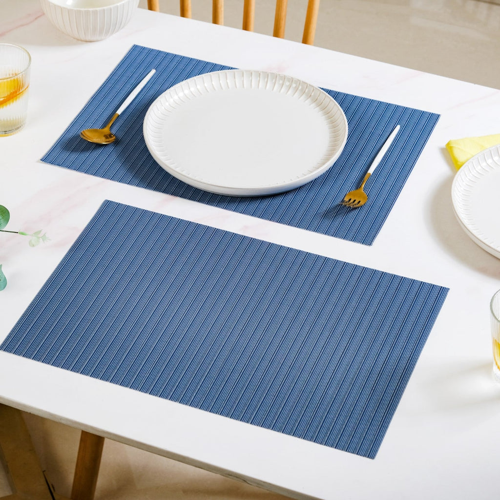 Deep Blue Dinner Table Mat Set Of 6
