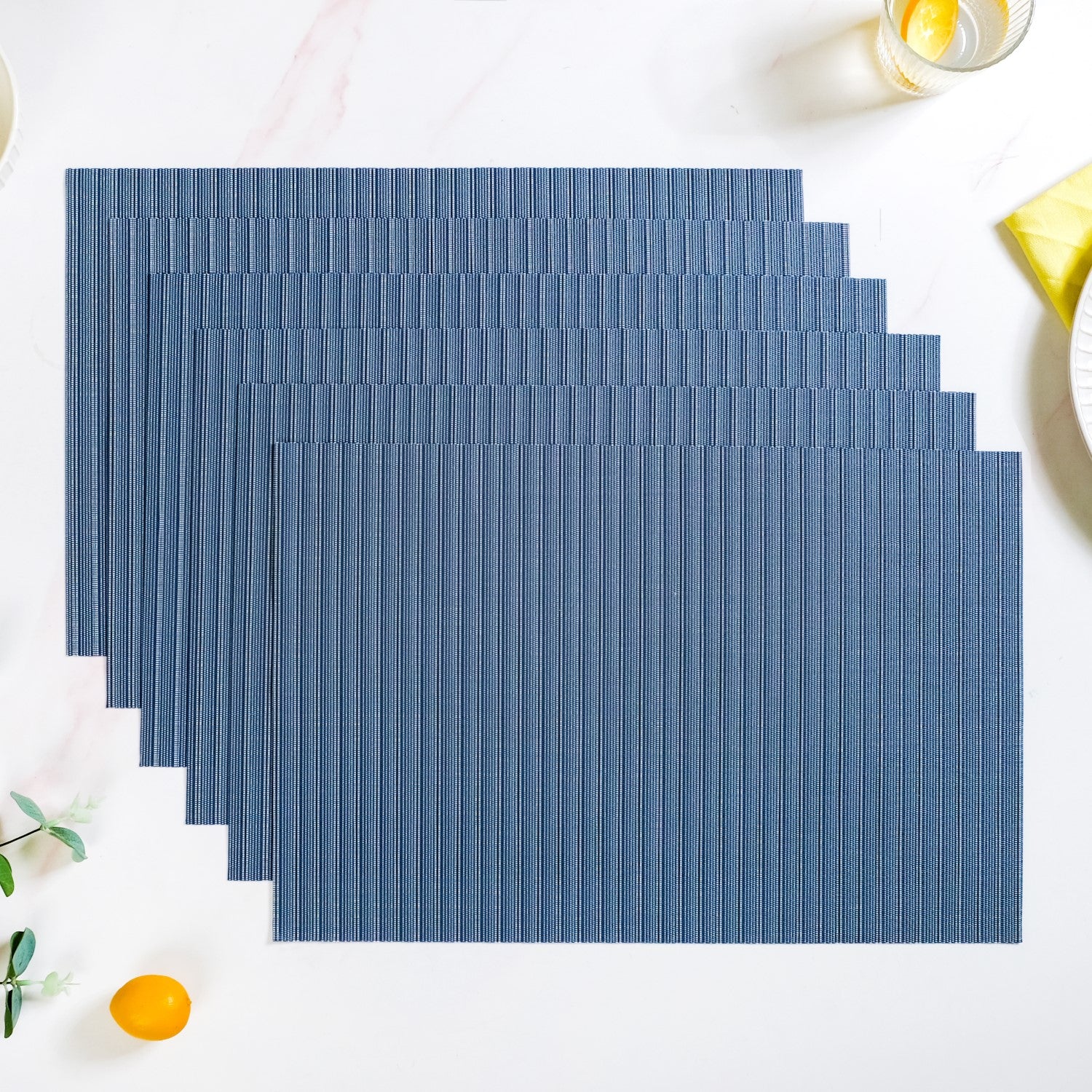 Deep Blue Dinner Table Mat Set Of 6