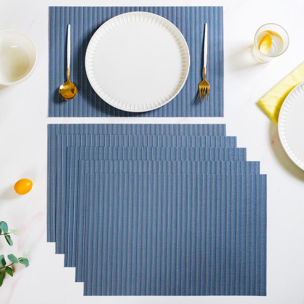 Deep Blue Dinner Table Mat Set Of 6