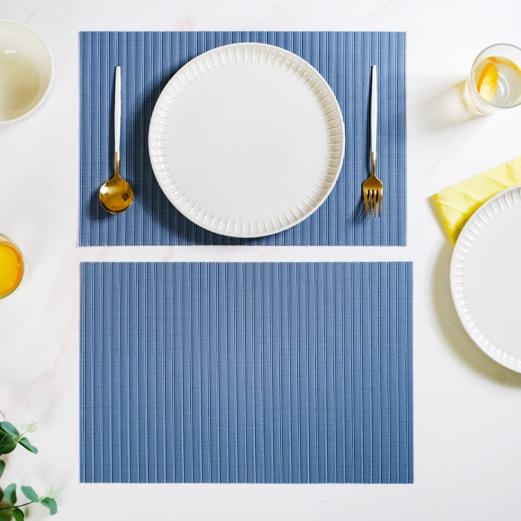 Deep Blue Dinner Table Mat Set Of 6