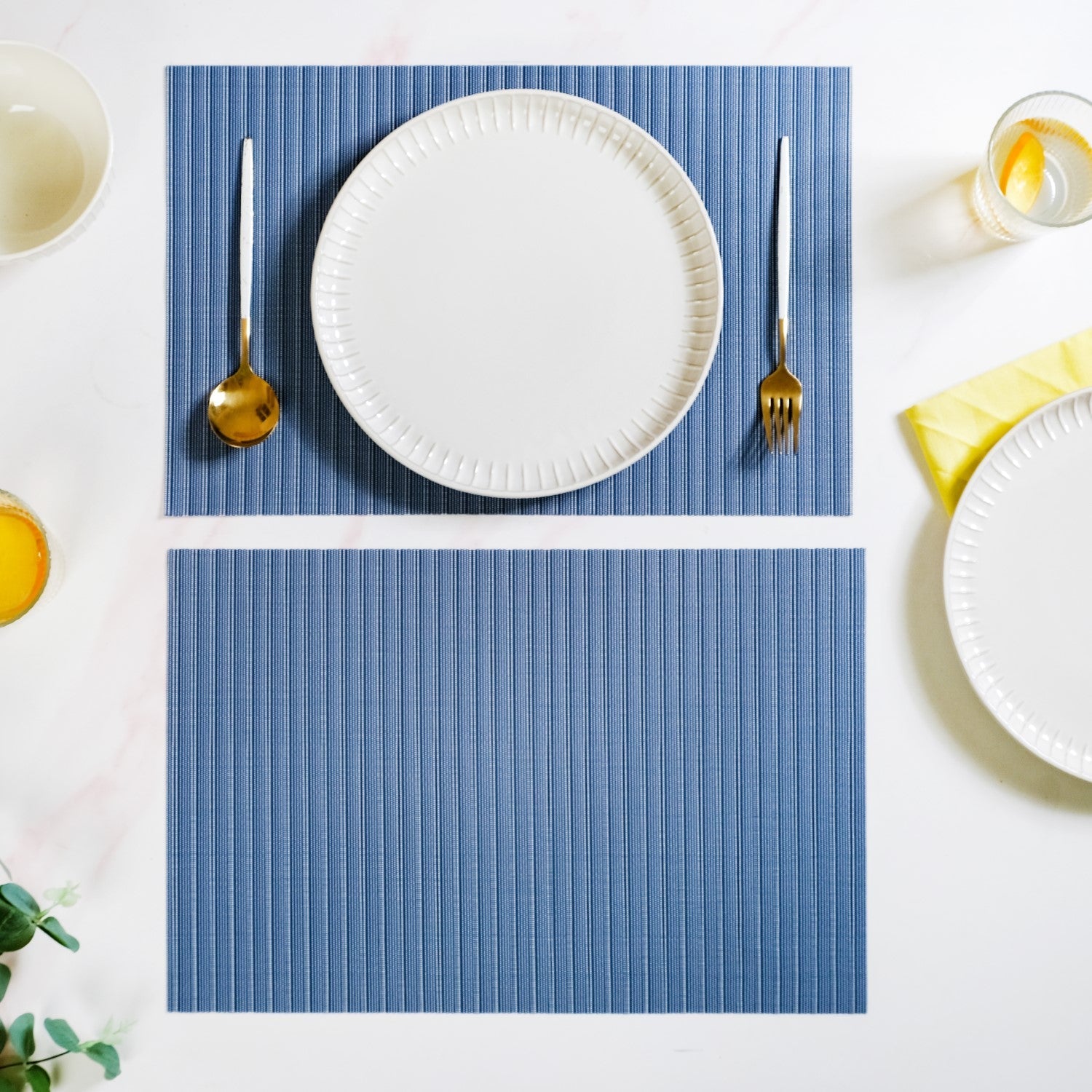 Deep Blue Dinner Table Mat Set Of 6