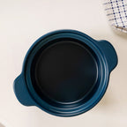 Cera Deep Ceramic Stew Pot Teal 3700ml