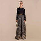 Deep Violet Ombre Anarkali | SATT