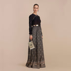 Deep Violet Ombre Anarkali | SATT