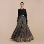 Deep Violet Ombre Anarkali | SATT