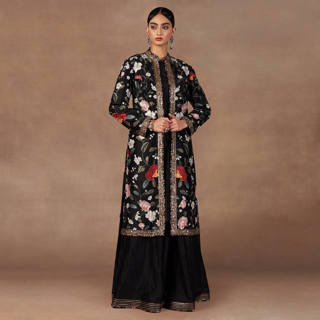 Deep Black Jacket Set | EAST