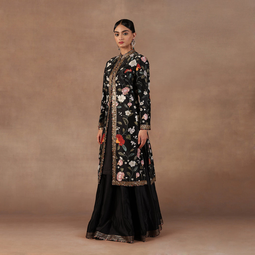 Deep Black Jacket Set | EAST