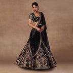 Deep Black Lehenga Set | EAST