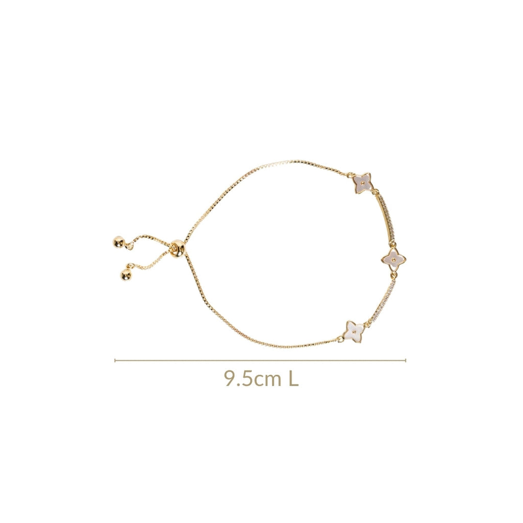 Delicate Blooms Gold Chain Bracelet