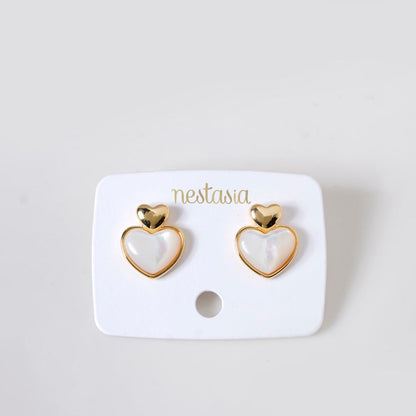 Delicate Hearts Stud Earrings