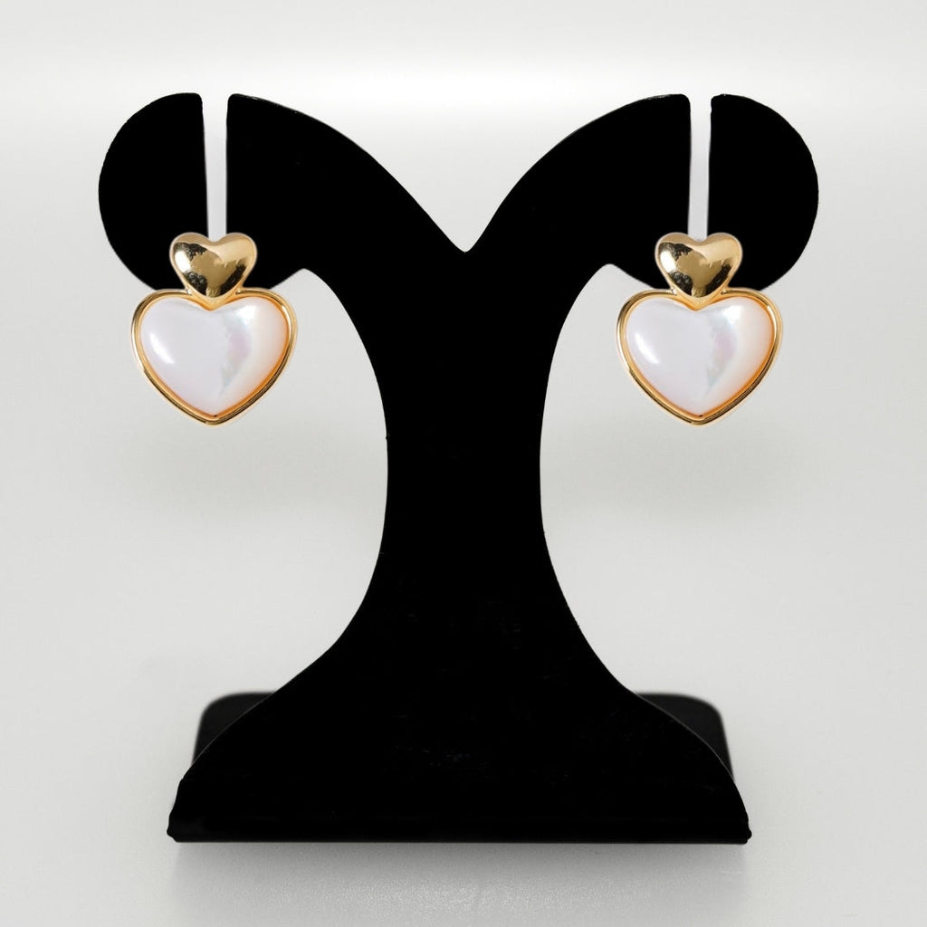 Delicate Hearts Stud Earrings