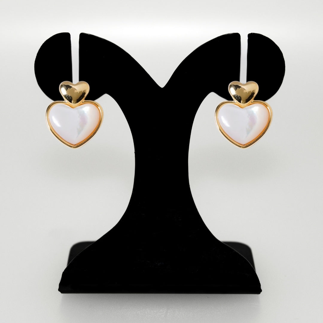 Delicate Hearts Stud Earrings