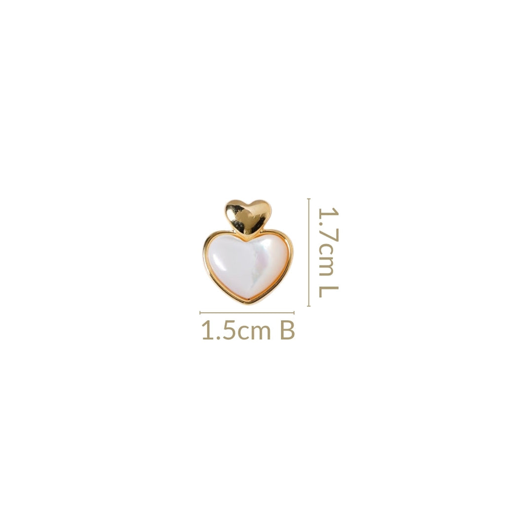 Delicate Hearts Stud Earrings