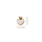 Delicate Hearts Stud Earrings