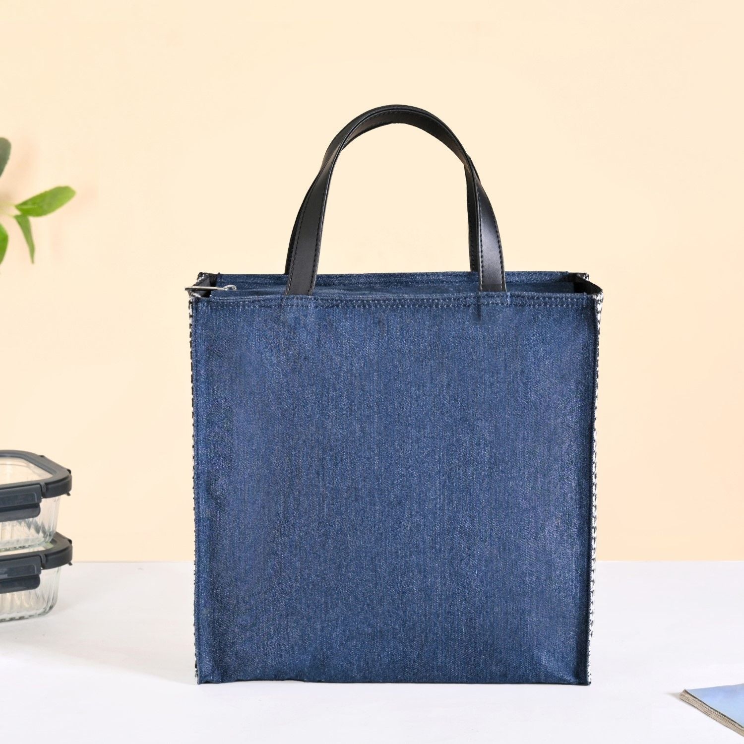 Denim Chic Lunch Bag