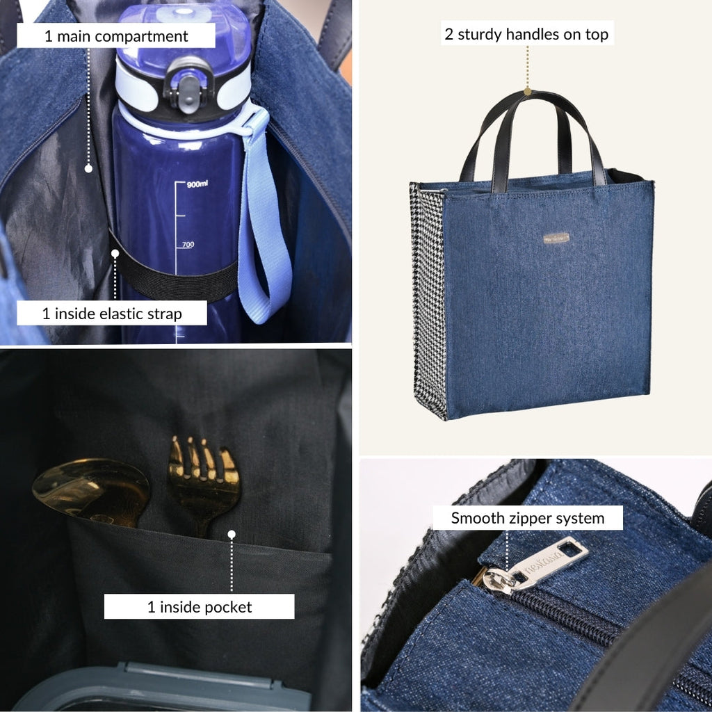 Denim Chic Lunch Bag