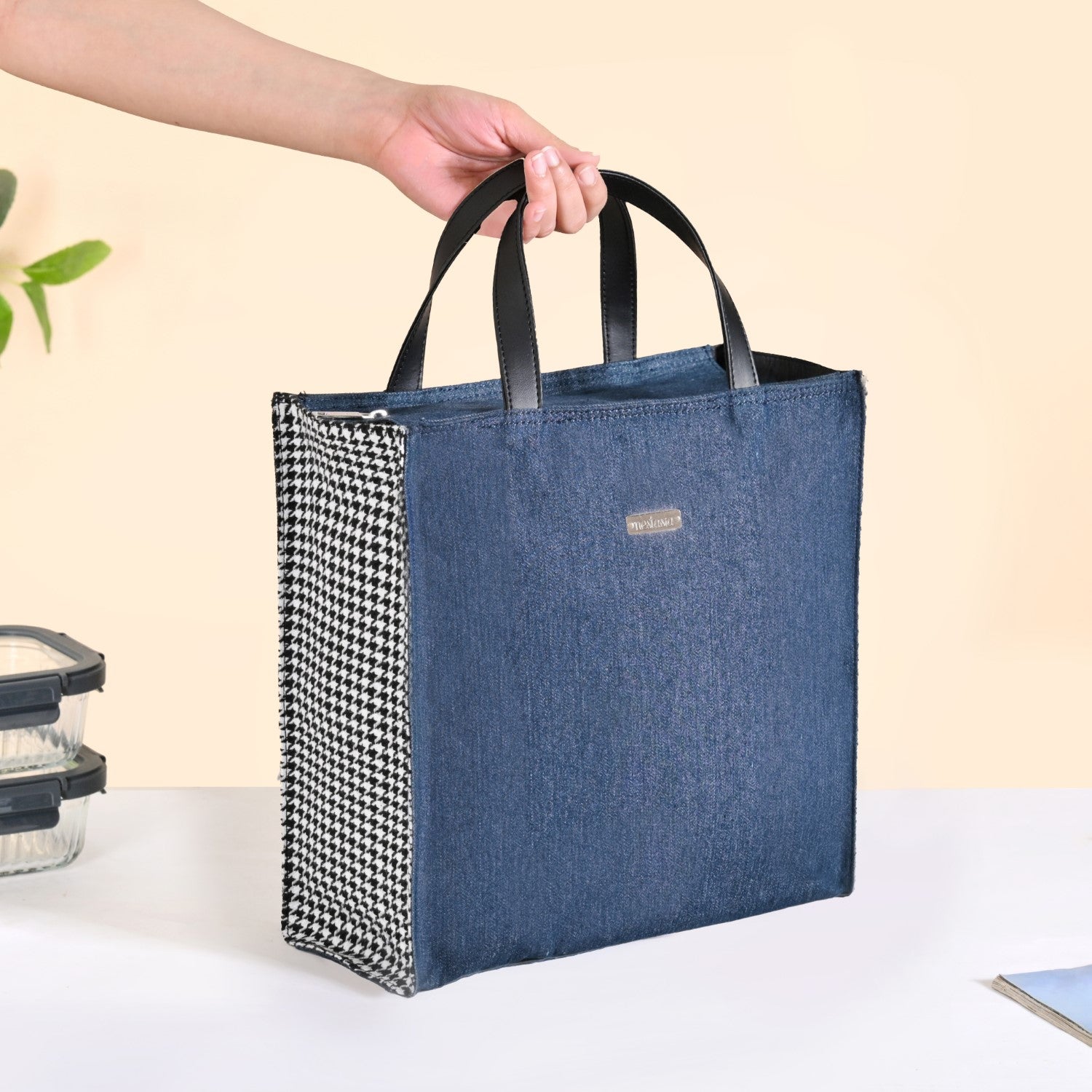 Denim Chic Lunch Bag